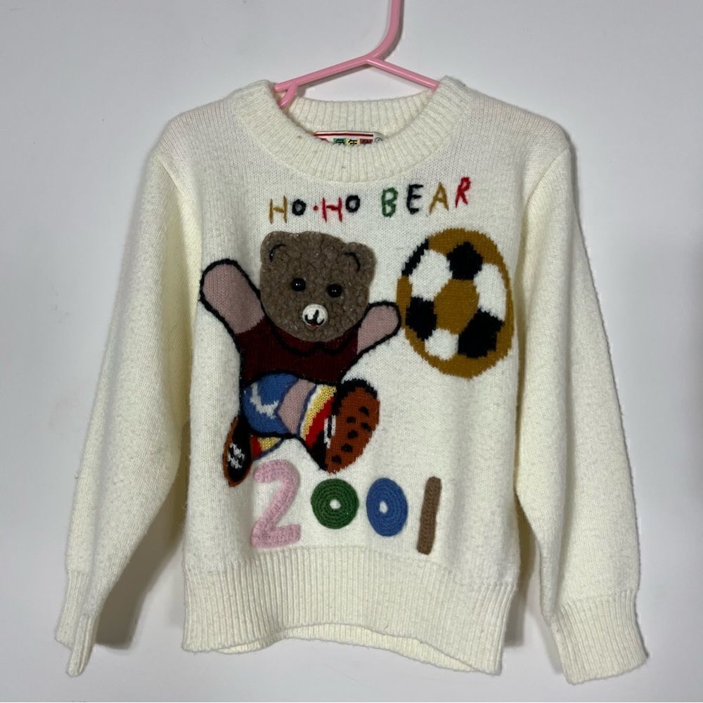 2001 toddler teddy sweater size 4